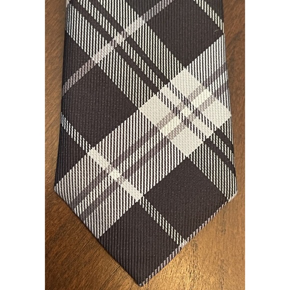 Hudson Room Black Gray 100% Silk Men’s Neck Tie Made In Italy - Picture 6 of 9